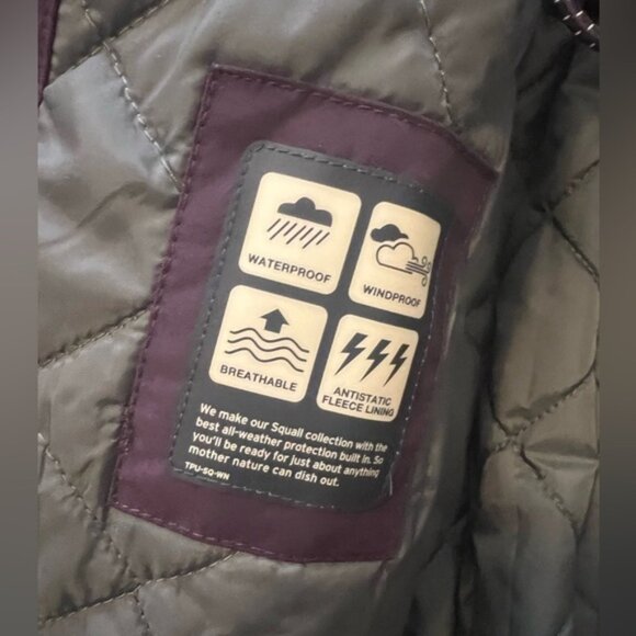 Lands' End Women's Squall Waterproof Insulated Winter Stadium Maxi Coatpurple XL - Picture 11 of 13